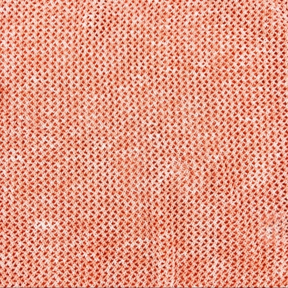 NWT Talbots Peach Coral Mesh Side Tie Sweater SMP - Picture 5 of 8